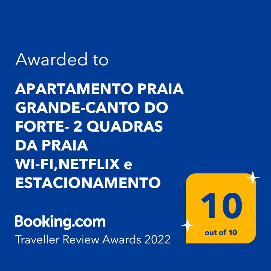 Apartamento Praia Grande-Canto Do Forte- 2 Quadras Da Praia Wi-Fi,Netflix E Estacionamento Apartment Exterior photo